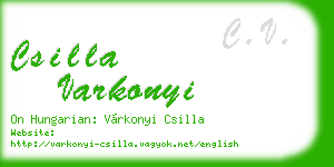 csilla varkonyi business card