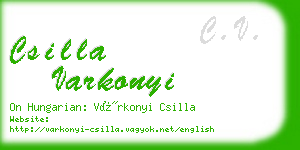 csilla varkonyi business card